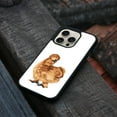 thumbnail image 4 of WIRESTER Shockproof Soft Rubber Cover Case for Apple iPhone 16 Pro 6.3" 2024, Brown Silkie Chicken, 4 of 5