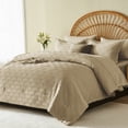 thumbnail image 2 of Flymme Khaki King Size Comforter Set ,7 Pieces Bed in a Bag King Geometric Shabby Chic Bedding Sets for Man Women Bedroom Décor All Season, 2 of 8