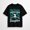 Black-75, variant on Cheer Football Cheerleading Mom of Both Messy Hair Bun T-Shirt