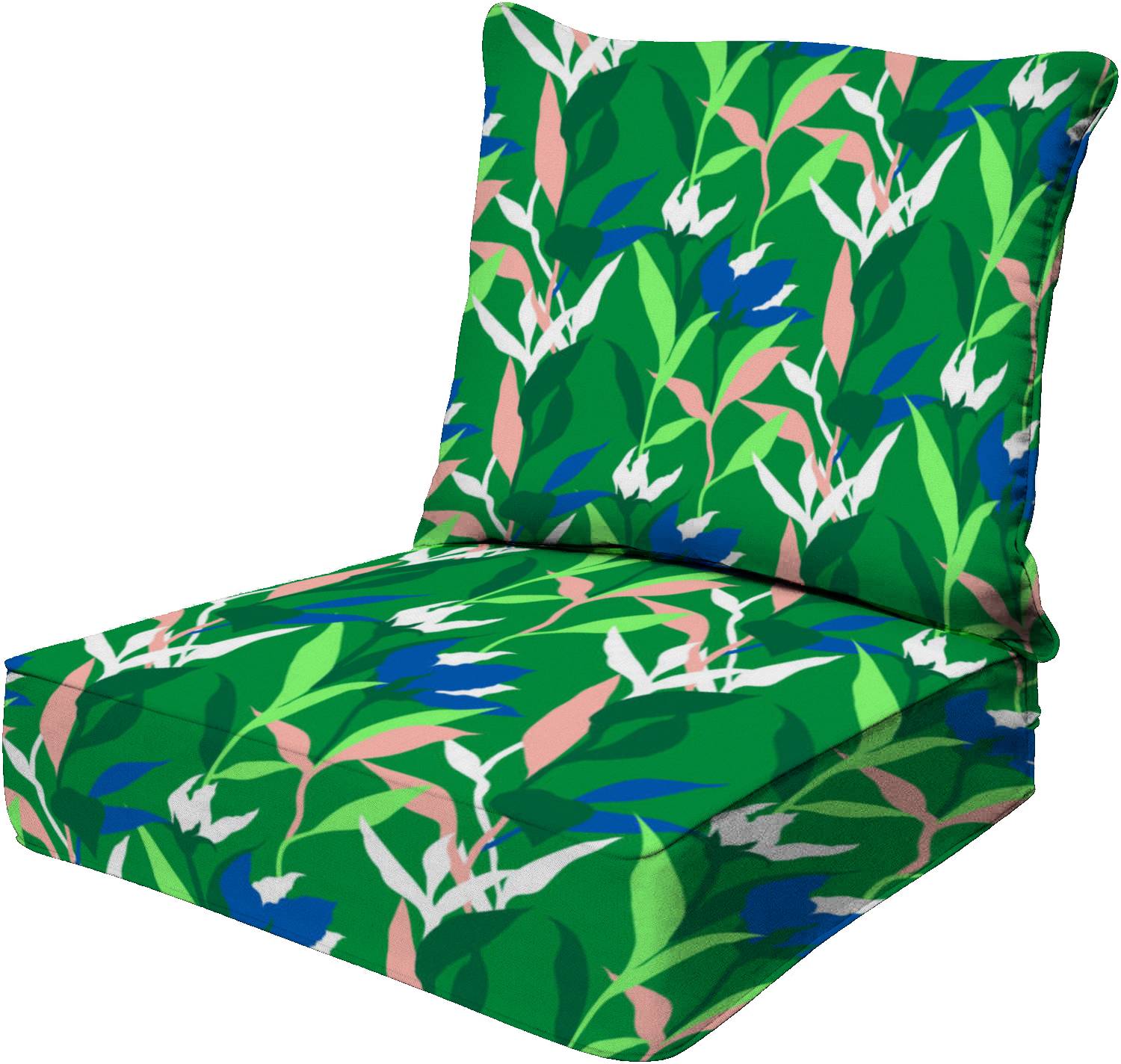 Hiufochk 25" x 25" Modern leaves flowers floral seamless Outdoor Indoor