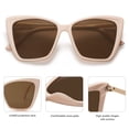 thumbnail image 4 of Gafas de sol SOJOS SJ2206, modernas, polarizadas, con montura blanca para mujer, 4 of 5