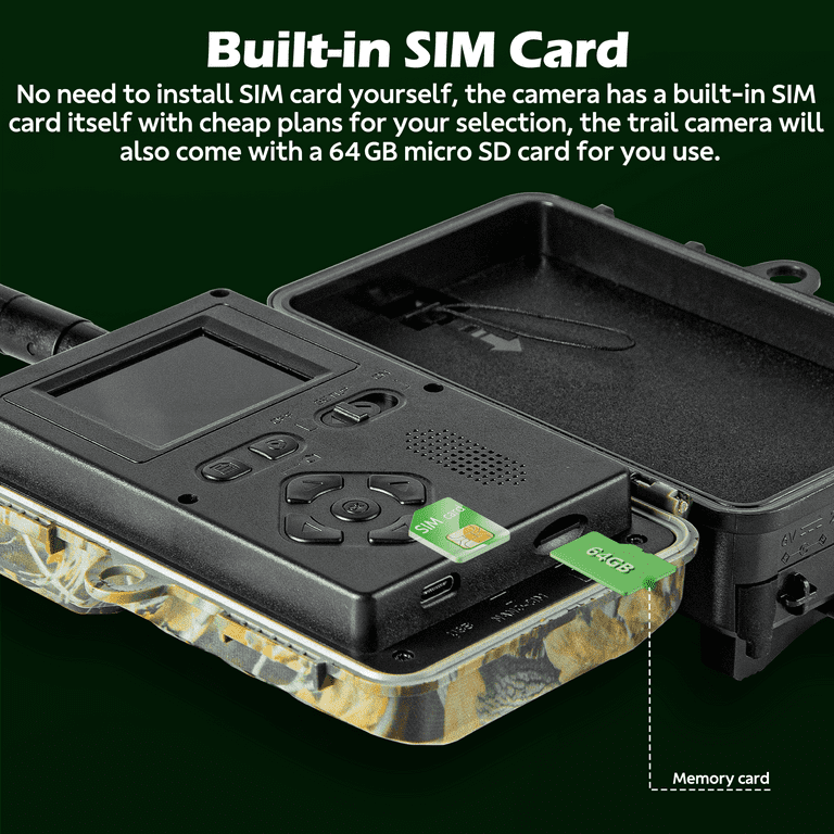 Sd Card Trail Camera 4g Lte Campark Solar Powered 4G LTE Cellular