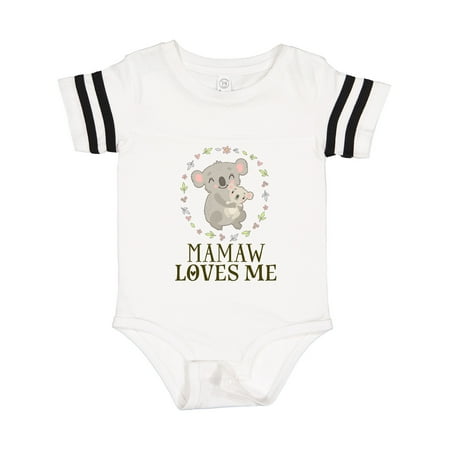 

Inktastic Mamaw Loves Me Koala Bear Gift Baby Boy or Baby Girl Bodysuit