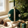 thumbnail image 5 of Honeplcked 3.15in Green Velvet Christmas Tree Balls Decorations, Hanging Shatterproof Christmas Tree Balls Ornaments with Rope for Christmas Home Indoor Holiday Party Decor, 5 of 6