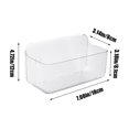 thumbnail image 3 of Hovmgk Hanging Bathroom Organizer, Transparent Plastic Cosmetic Organizer with Non-Tracking Stickers, Wall-Mounted Storage for Cosmetics, Kitchen Essentials, Bathroom Storage, Clear, 3 of 6