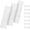 White, variant on 3Pack Screen Door Hinges Black Aluminum 1/8 inch Grooved Center Black Storm Door Hinges Compatible with Most Screen Doors