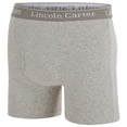 thumbnail image 4 of LINCOLN CARTER Men's Cotton Stretch Boxer Briefs, Pack of 5, Anti-Chafing, Soft, Cooling, Tagless - XL, Black/Navy/Red/Grey/Lt Blue, 4 of 6
