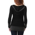 thumbnail image 3 of Maternity Long Sleeve Hooded Active Workout Top, 3 of 3