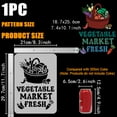thumbnail image 2 of 1pc Plastic Hollow Out Drawing Painting Stencils Templates for Painting on Scrapbook Fabric Tiles Floor Furniture Wood Vegetables 29.7x21cm, 2 of 7