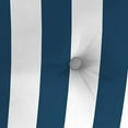 thumbnail image 5 of Jordan Manufacturing 23.5" x 24" Awning Navy Stripe Square Tufted Outdoor Deep Seat Chair Back Cushion with Fabric Button, 5 of 10