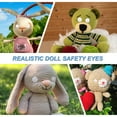 thumbnail image 5 of Uxcell 18mm Moon Safety Eyes, 26Pcs Realistic Doll Crocheting Safety Eyes White, 5 of 6
