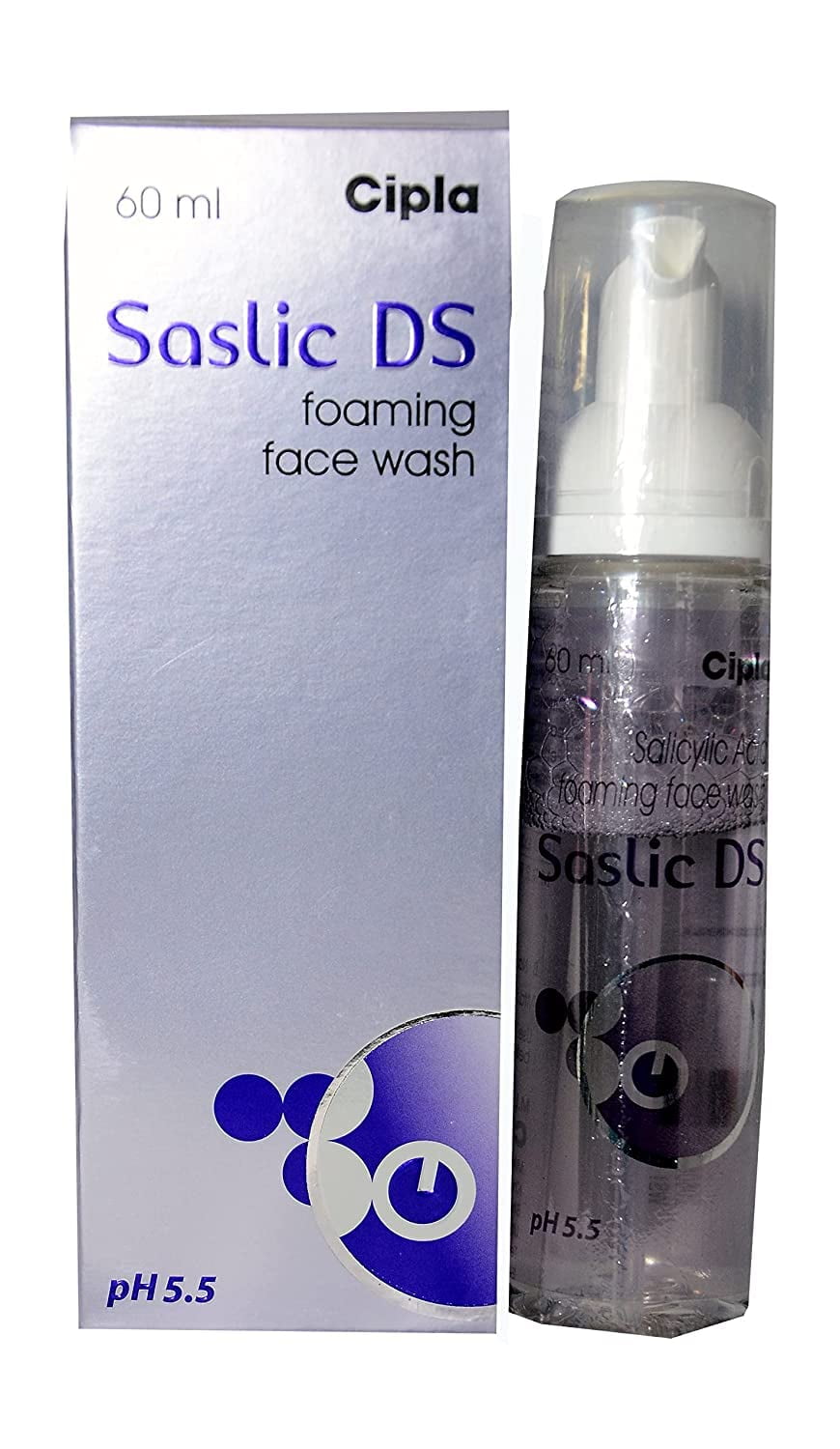 Cipla Saslic Ds Foaming Face Wash, 60 Ml