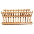 thumbnail image 3 of Escurridor de platos plegable de bambú de de doBle nivel para cocina, 3 of 7