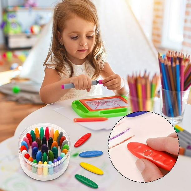Oficina y papelería Las manos de los niños no se ensucian con crayones de plástico Papelería Pintura Lápices de colores Grafiti Pasteles al óleo Crayón Crayón