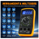 thumbnail image 2 of Multímetro Digital, Pinza Amperimétrica 600 V Ohmímetro Eo Safe Imports Naranja, 2 of 5