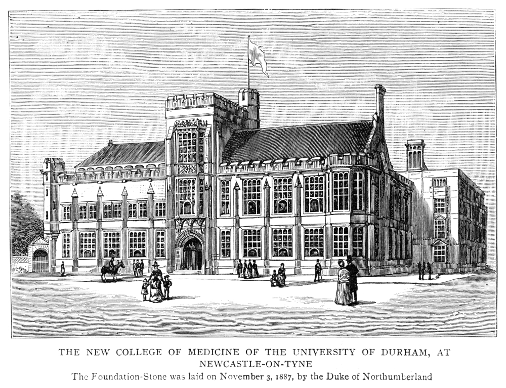 University Of Durham 1887 Nthe College Of Medicine Of The University Of