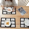 thumbnail image 7 of 30 Pieces Sublimation Blank 9 Panel Placemats Wedding Party Linen Cotton DIY Heat Transfer Print Placemat Dining Table Place Mat, 7 of 7