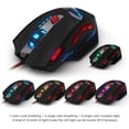 thumbnail image 4 of Souris de Jeu, Souris de Jeu Optique Laser, Souris de Jeu Optique 9200dpi Pc Gamer avec Dpi Réglable, 8 Poids Pcs., Éclairage Led, 8 Boutons, Usb Câblé, Grand, Droitier, 4 of 7