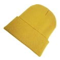 thumbnail image 2 of Guardurnaity Gorros, gorros con puños, gorros Uisex de punto, Skullies, gorro sin borde, accesorios de disfraces para esquiar en invierno y correr Sombreros jengibre amarillo Guardurnaity AP010843-32B, 2 of 6
