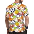 thumbnail image 2 of Wukai Balls Print Men's Short-Sleeved Mesh T-Shirt,Quick-Dry Short Sleeve Workout T-Shirt-6X-Large, 2 of 8