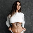 thumbnail image 4 of Black Underboob Temporary Stickers On Chest Waist Body Wreck It It Works Facial Wrap, 4 of 4