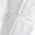 thumbnail image 5 of Lush Decor Micro Fiber Maria Shower Curtain White/Silver Single 72X72, 5 of 5