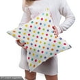thumbnail image 4 of Ambesonne Geometric Fabric by the Yard Upholstery, Cheerful Design Polka Dot, 2 Yards, Multicolor, 4 of 4