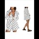 thumbnail image 3 of Conjuntos de Dos Piezas A Rayas para Mujer: Camisas Abotonadas y Pantalones Cortos, Conjuntos de Estar por Casa A Juego. 5XL, 3 of 6