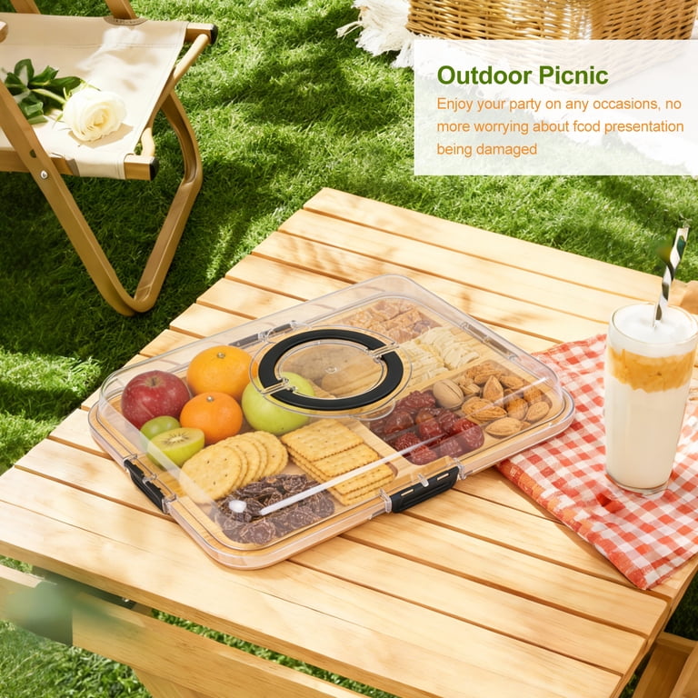 stusgo Portable Charcuterie Board with Clear Lid photo 8
