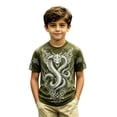 thumbnail image 3 of Lullu Boys Dragon Graphic Tee Short Sleeve Round Neck T-Shirt Summer Tshirt, Sizes 2-13, 3 of 3