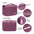 thumbnail image 2 of Organizador De Viaje Maleta Cosmetiquera Violeta Malubero Malu1834, 2 of 4