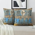 thumbnail image 2 of LALILO Throw Pillow Covers And Interior Ancient Egyptian Blue Art Cushion Cover 18" x 18", 2 Pack, 2 of 6