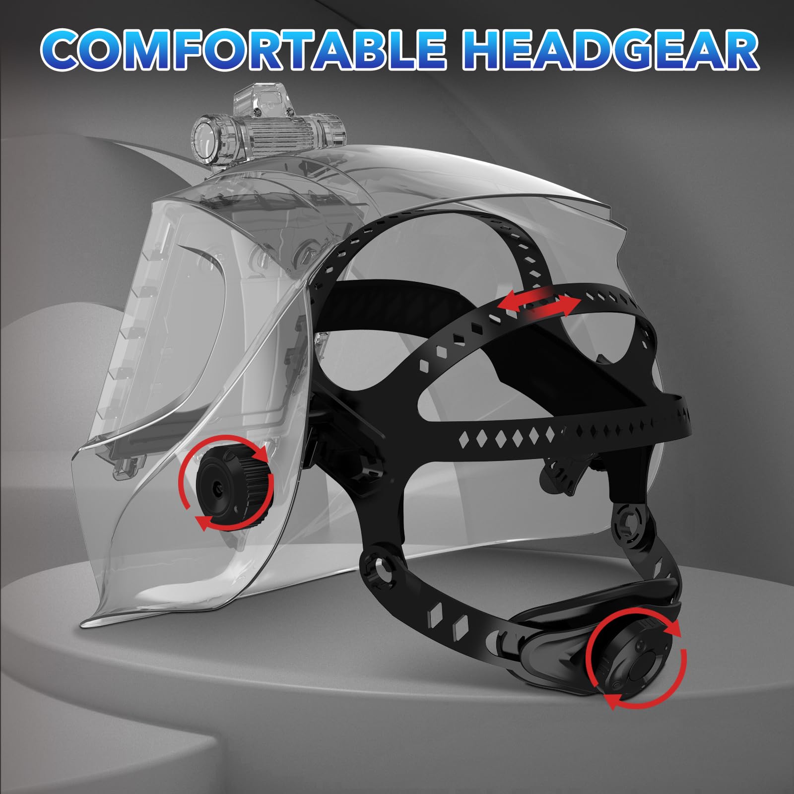 TRQWH Welding Helmet Headgear - Welding Hood Headgear Replacement Head gear Welding Helmet Accessories with Sweatband for Square Hole Helmet (square hole)