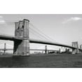 thumbnail image 2 of Maier, Phil  24x17 Black Ornate Wood Framed with Double Matting Museum Art Print Titled - Brooklyn Bridge and Manhattan Bridge,day, 2 of 4