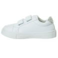 thumbnail image 4 of Kensie Girl Girls Glitter Hook and Loop Casual Sneakers, Toddler and Little Kids White with Silver Stars , Size 8, 4 of 8
