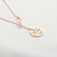 thumbnail image 2 of With God All Things are Possible Infinity Cross Necklace Religious Jewelry Inspirational Gift (Rose gold), 2 of 5