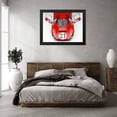 thumbnail image 3 of Stephen Chambers 32x25 Black Modern Wood Framed Wall Art Titled - Ferrari 330P4 3, 3 of 6