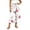 Multicolor#1, variant on Drawstring Elastic Waist Striped Wide Leg Cropped Pants for Women Casual Abstract Print Culottes with Side Pockets