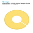 thumbnail image 4 of Uxcell Round Blank Wardrobe Size Separators Clothes Divider, Yellow 20 Pack, 4 of 5