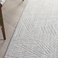 thumbnail image 3 of SAFAVIEH Martha Stewart Serenity Geometric Runner Rug, Grey/Ivory, 2'2" x 8', 3 of 5