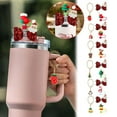 thumbnail image 3 of TQEHS Cadena colgante para taza de agua navideña, sombrero de paja, lazo, accesorios L1E5 Q1A5 U4R8, 3 of 6