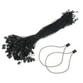 thumbnail image 1 of Uxcell 1000pcs Polyester Hang Tag String (9.1") - Plastic Snap Lock Pin Loop Black, 1 of 6
