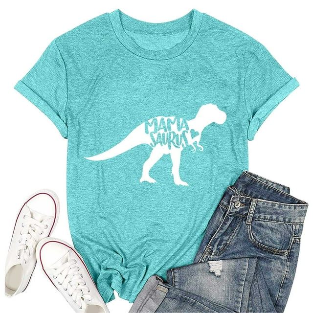 Daznico Hauts pour Femmes, Hauts d'Été pour Femmes, Haut Imprimé Mode Femme Col Rond Ample T-Shirt, T-Shirts pour Femmes, Chemises pour Femmes