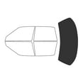 thumbnail image 2 of Rvinyl Window Tint Kit Compatible with Buick Century 1990-1996 (Sedan) - Rear Windshield Precut Kit, 2 of 8
