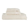 thumbnail image 3 of Superior Rolla Cotton Geometric Soft 3 Piece Towel Set, Ivory, 3 of 11