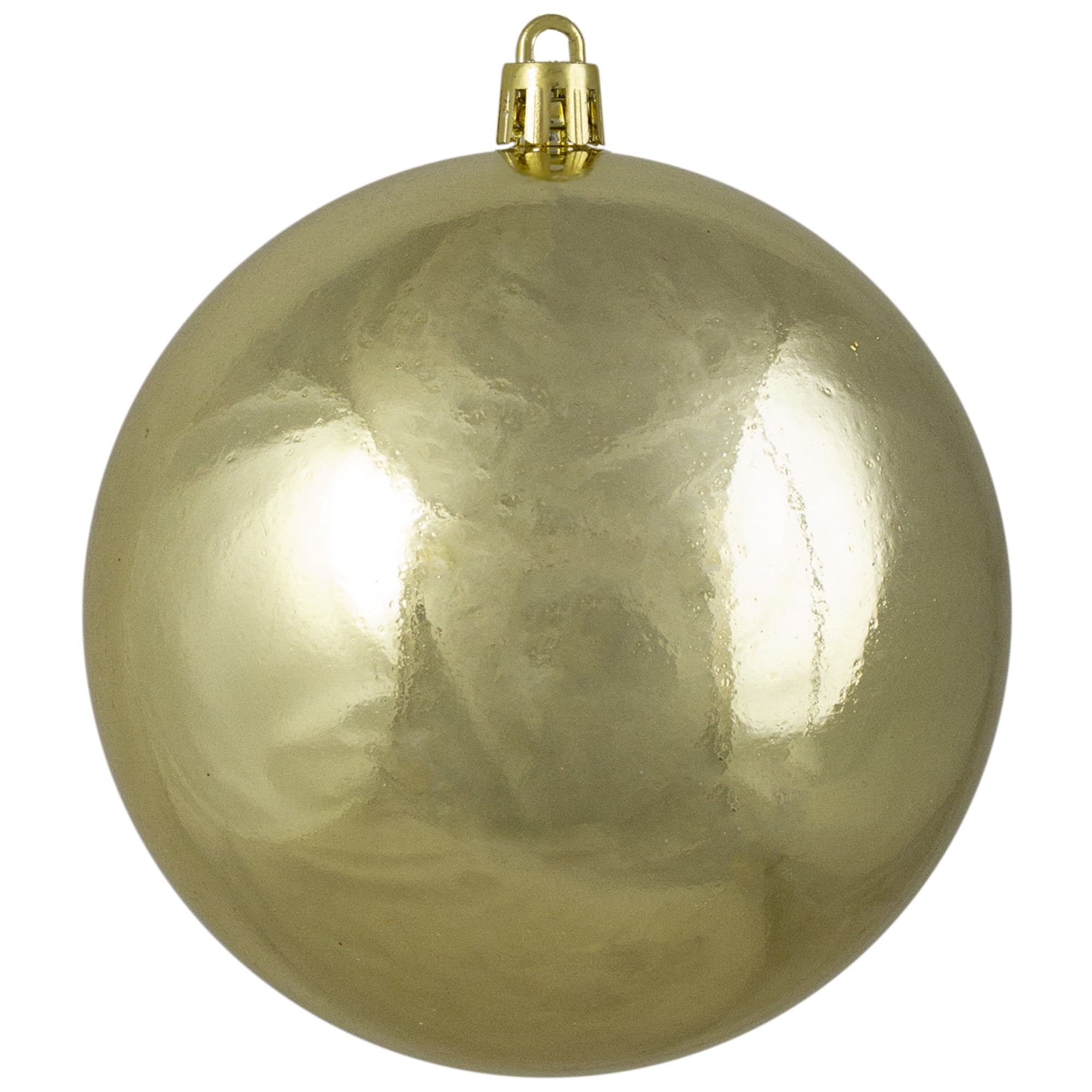 Shiny Gold Shatterproof Christmas Ball Ornament 4" (100mm)