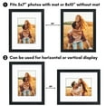 thumbnail image 5 of Americanflat 8x10 Picture Frame with Shatter-Resistant Glass with 5x7 Mat Display Photo Soho Deep - Black, 5 of 8
