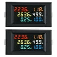 thumbnail image 1 of 2X 6 en 1 Monitor de CA D69-2058 Medidor de electricidad de factor de frecuencia de potencia de corriente y voltaje digital de CA Monitor de potencia, 1 of 6