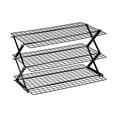 thumbnail image 2 of 3 Tier Collapsible Cooling Rack Adjustable Baking Rack, Stackable Wire Cooling Shelf Multi Setting Design, Kitchen Oven Roasting Cooling Rack, Baking Cooling Rack for Cookies Cakes Pastries, 2 of 9