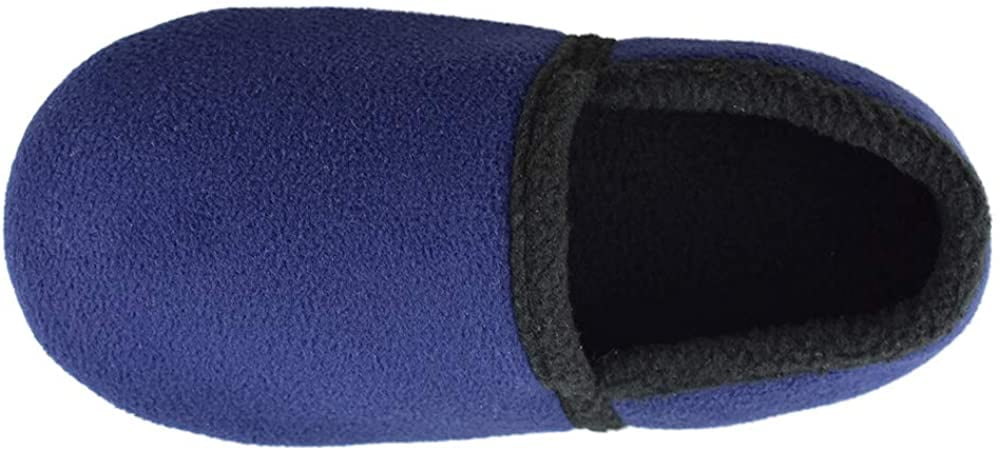 Tirzrro Little/Big Kids Warm Plush Fleece Slippers with Soft Memory Foam Slip-on Indoor Shoes 